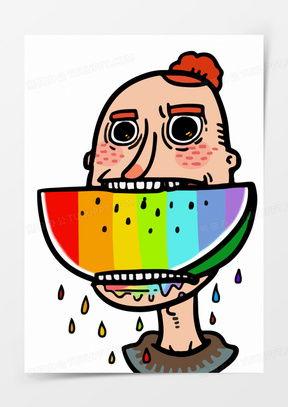 《吃瓜》图片素材高清,高清吃瓜图片背后的故事